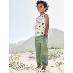 Grüne Kinderhosen aus Baumwolle für Jungen Größe 98 für den für den Sommer 