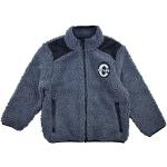 Dunkelblaue Lupilu Stehkragen Teddyjacken für Kinder & Teddy Fleece Jacken für Kinder mit Reißverschluss aus Fleece für Jungen Größe 92 