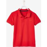 Rote Kurzärmelige Vertbaudet Bio Kurzarm-Poloshirts für Kinder aus Baumwolle für Jungen Größe 128 