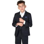 Marineblaue Elegante Sirri Kinderkommunionanzüge aus Tweed für Jungen 