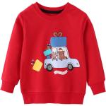Rote Langärmelige Rundhals-Ausschnitt Kindersweatshirts für Jungen für den für den Sommer 