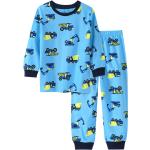 Hellblaue Topolino Bio Nachhaltige Lange Kinderschlafanzüge für Jungen Größe 122 2-teilig 