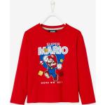 Graue Melierte Super Mario Mario Lange Kinderschlafanzüge aus Baumwolle für Jungen Größe 158 