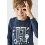 Blaue Langärmelige Vertbaudet Printed Shirts für Kinder & Druck-Shirts für Kinder aus Baumwolle für Jungen Größe 158 