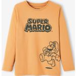 Senfgelbe Langärmelige Super Mario Rollkragen Kinderpoloshirts & Kinderpolohemden aus Baumwolle für Jungen Größe 152 