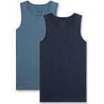 Blaue Unifarbene Sanetta Kinderunterhemden aus Baumwollmischung für Jungen Größe 188 2-teilig 