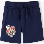 Blaue Super Mario Mario Kindershorts  aus Baumwolle für Jungen Größe 98 