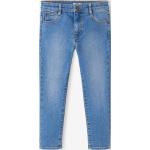 Hellblaue Vertbaudet Slim Jeans für Kinder mit Reißverschluss aus Baumwolle für Jungen Größe 98 