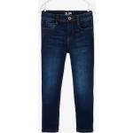 Dunkelblaue Vertbaudet Slim Jeans für Kinder mit Reißverschluss aus Baumwolle für Jungen Größe 134 