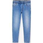 Blaue Slim Jeans für Kinder mit Nieten aus Baumwolle für Jungen Größe 116 