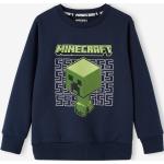 Blaue Minecraft Kindersweatshirts aus Baumwolle für Jungen Größe 152 