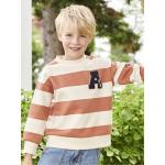 Aprikose Sportliche Langärmelige Kindersweatshirts aus Frottee für Jungen Größe 152 