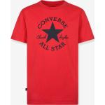Rote Kurzärmelige Converse Chuck Taylor Patch Bio Kinder T-Shirts aus Baumwolle 