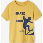 Gelbe Kurzärmelige Printed Shirts für Kinder & Druck-Shirts für Kinder aus Baumwolle für Jungen Größe 98 
