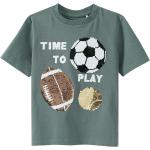Olivgrüne Topolino Bio Nachhaltige Kinder T-Shirts für Jungen Größe 98 
