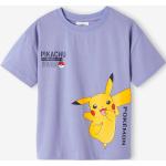 Himmelblaue Gesteppte Kurzärmelige Pokemon Kinder T-Shirts aus Baumwolle für Jungen Größe 110 