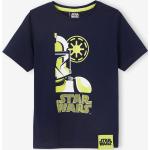 Blaue Kurzärmelige Star Wars Printed Shirts für Kinder & Druck-Shirts für Kinder aus Baumwolle für Jungen Größe 116 