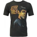 Schwarze Kurzärmelige Star Trek Spock T-Shirts für Herren Größe XL 