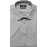 Silberne Kurzärmelige Jupiter Kentkragen Hemden mit Kent-Kragen aus Baumwolle für Herren Größe 7 XL 