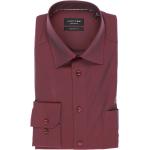 Bordeauxrote Unifarbene Langärmelige Jupiter Kentkragen Hemden mit Kent-Kragen aus Baumwolle für Herren Größe 7 XL für den für den Frühling 