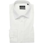 Weiße Unifarbene Langärmelige Jupiter Kentkragen Hemden mit Kent-Kragen aus Baumwolle für Herren Größe 7 XL 