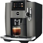 JURA Runde Kaffeevollautomaten aus Edelstahl mit Milchaufschäumer 