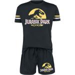 Jurassic Park Schlafanzug - Logo - S bis 3XL - für Männer - Größe 3XL - schwarz - EMP exklusives Merchandise