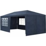 Juskys Partyzelt 3x6 m in Blau mit Dach & Seitenwänden - 18 m² Grundfläche - Sonnenschutz Outdoor