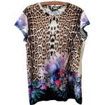 Animal-Print Vintage T-Shirts mit Leopard-Motiv für Damen Größe XS für den für den Sommer 