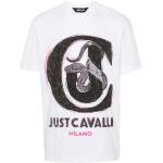 Weiße Just Cavalli T-Shirts für Herren Größe L 