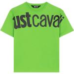 Grüne Kurzärmelige Just Cavalli T-Shirts aus Baumwolle für Herren Größe L 