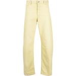 Reduzierte Gelbe Bestickte Just Cavalli Jeans mit Stickerei aus Kalbsleder für Herren Weite 30, Länge 36 
