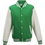 Reduzierte Grüne Sportliche Just Hoods College-Jacken für Herren Größe M 