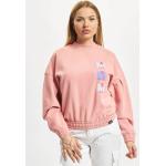 Pinke Just Rhyse Damensweatshirts mit Meer-Motiv aus Baumwolle Größe L für den für den Sommer 