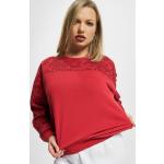 Rote Langärmelige Just Rhyse Rundhals-Ausschnitt Damensweatshirts aus Baumwolle Größe S 