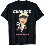 Schwarze Justin Bieber T-Shirts für Damen Größe S 