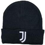 Schwarze Bestickte Juventus Turin Caps für Kinder & Cappies für Kinder aus Acryl 