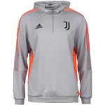 Reduzierte Graue adidas Performance Juventus Turin Herrenhoodies & Herrenkapuzenpullover mit Kapuze Größe 3 XL 