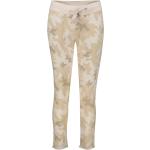 Juvia Damen Loungewear-Jogginghose CAMOUFLAGE Slim Fit, creme, Gr. S
