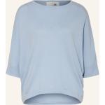 Hellblaue Juvia Kaschmir-Pullover aus Wolle für Damen Größe M 