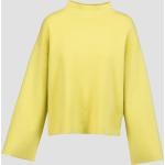 Reduzierte Gelbe Juvia Stehkragen Kaschmir-Pullover aus Wolle für Damen Größe M für den für den Sommer 