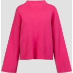 Reduzierte Pinke Juvia Stehkragen Kaschmir-Pullover aus Wolle für Damen Größe XS für den für den Sommer 