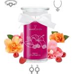 Juwelkerze Hibiscus & Juicy Raspberry - verschiedene Schmuckstücke Sterlingsilber