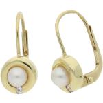 Goldene Elegante JuwelmaLux Runde Ohrhänger aus Gold für Damen 
