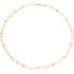 Rosa Elegante Colliers aus Gold 14 Karat mit Echte Perle 
