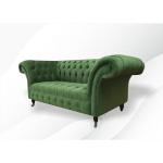 Grüne Chesterfield Sofas aus Samt Breite 50-100cm, Höhe 0-50cm, Tiefe 50-100cm 2 Personen 