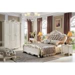 Weiße Barocke Betten Antik aus Holz 