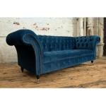 Blaue Chesterfield Sofas aus Textil Breite 50-100cm, Höhe 0-50cm, Tiefe 50-100cm 