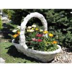 Weiße Pflanzkübel & Blumentöpfe 75 cm aus Kunststein Outdoor 