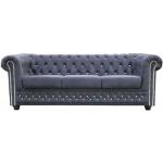 Blaue Chesterfield Sofas aus Textil Breite 0-50cm, Höhe 0-50cm, Tiefe 0-50cm 